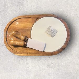Twine Living Co. Gourmet Wood & Ceramic Cheese Board Gift Set